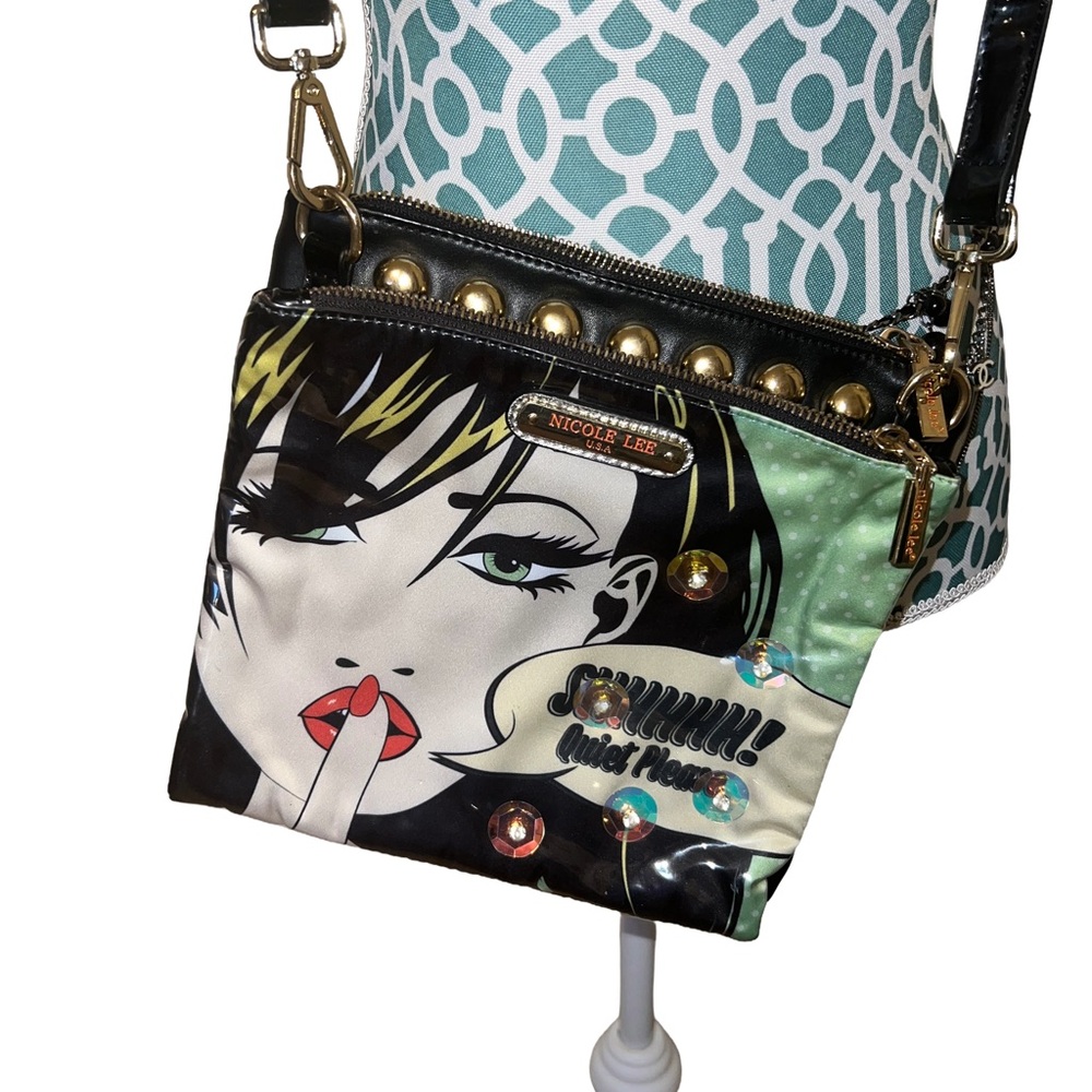 Nicole Lee Multicolor Pop Art Satchel